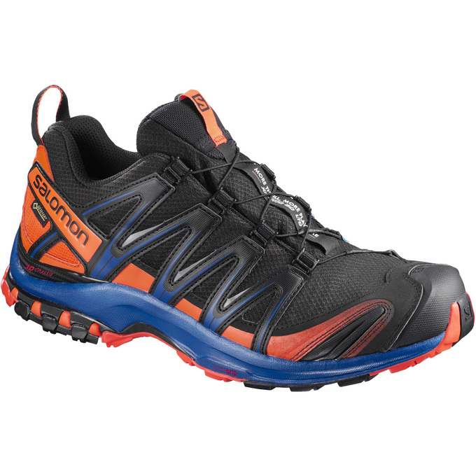 Zapatillas Trail Running Salomon Hombre Negras / Naranjas / Azules - Salomon Argentina XA PRO 3D GTX